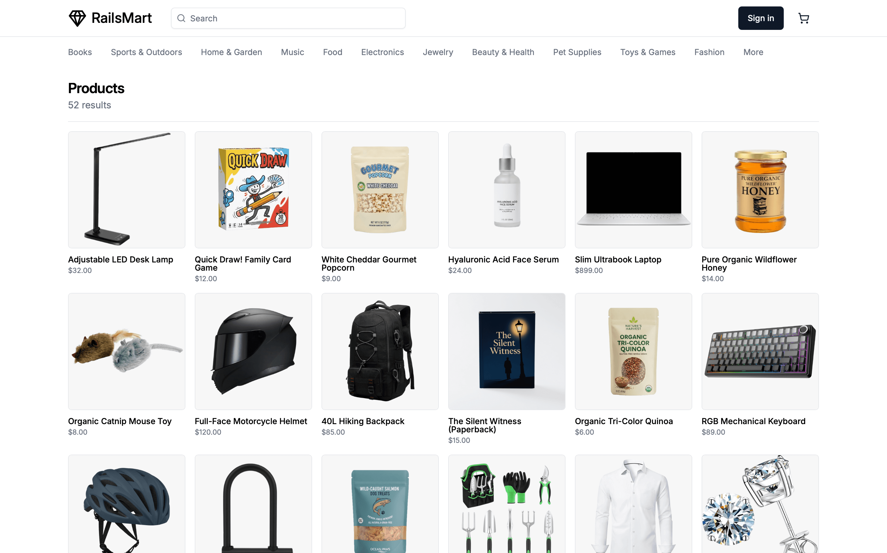 Rails Marketplace Template preview